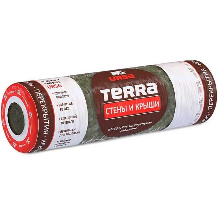 Утеплитель Урса Terra стены и крыши 100х1220х6000